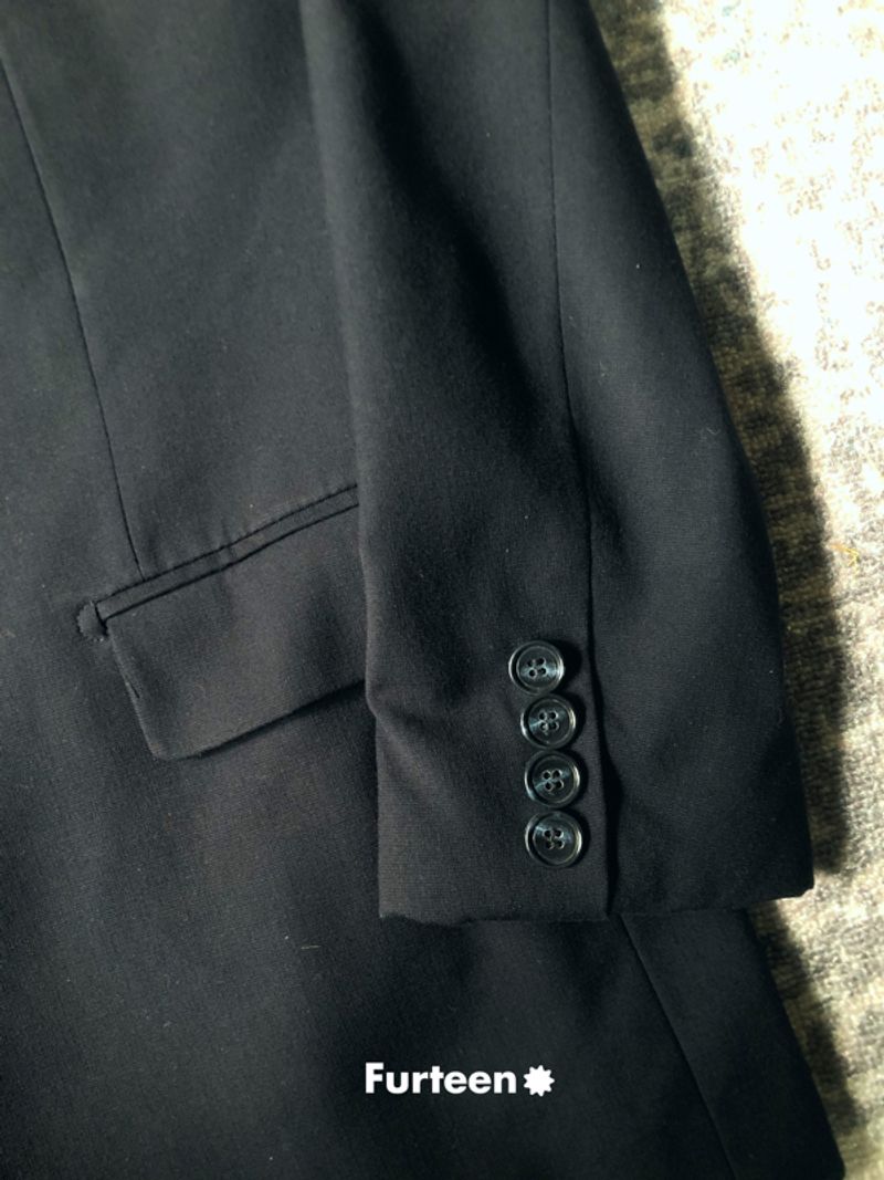 Jas/Blazer Pria Casual Premium Blue Black, foto 3