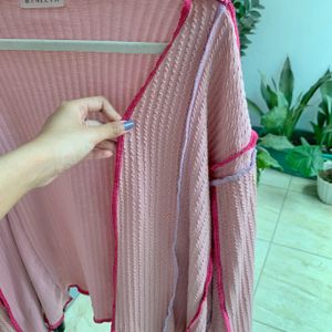 Casual Cardigan Wanita pink