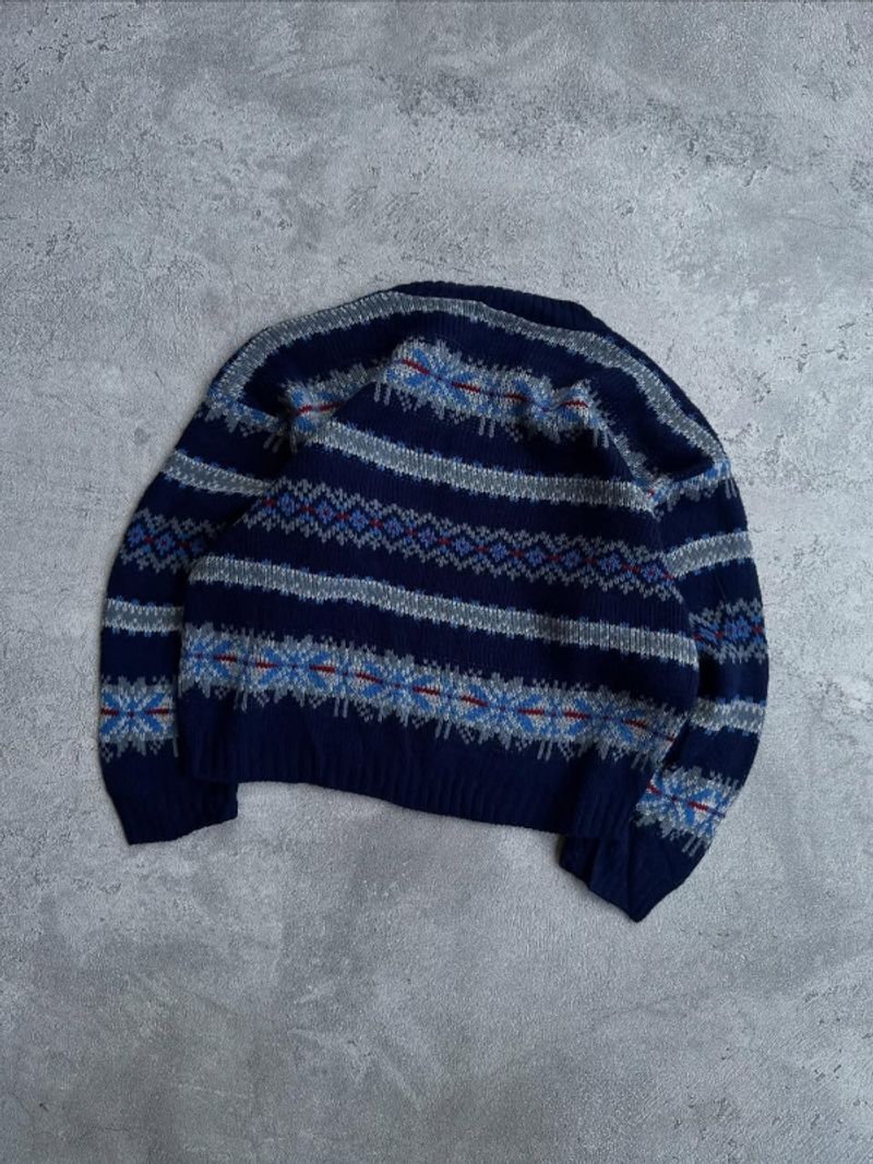 Basic Editions knitwear vintage pattern grandpa sweater, foto 5
