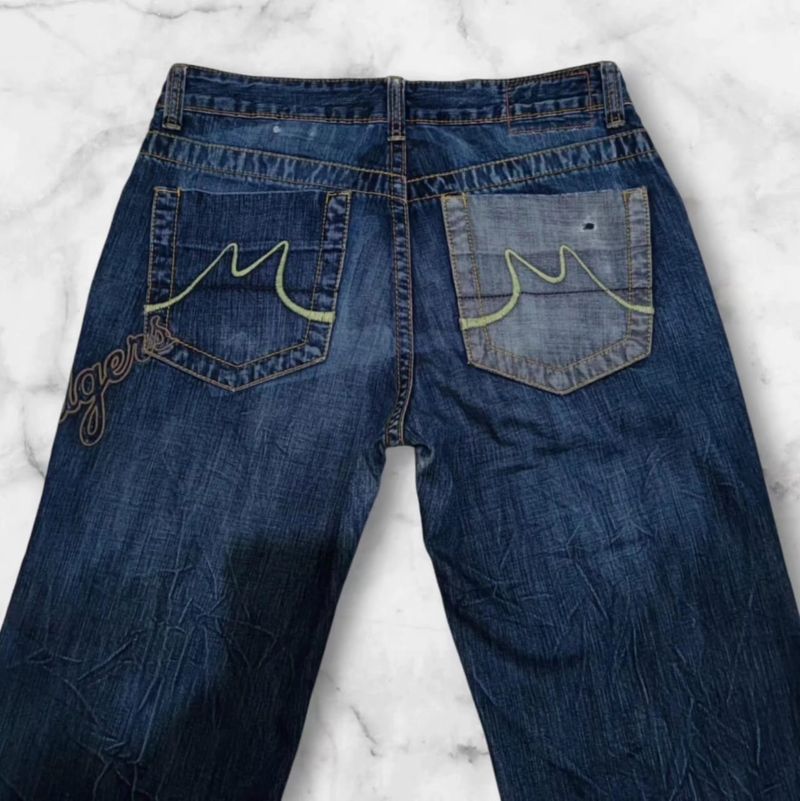 MLB Casual Jeans Pria navy blue, foto 8