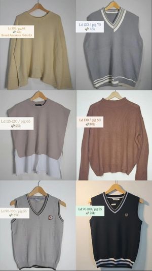 PRELOVED atasan knit sweater dan vest cantik