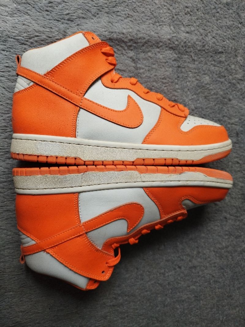 Nike Dunk Hi Orange Blaze Syracuse White Size 44, foto 4