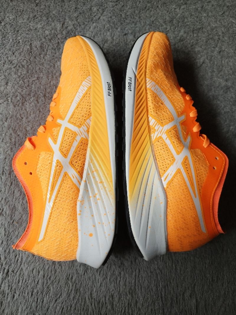Sepatu Running Asics Magic speed Orange White Size 41.5, foto 4