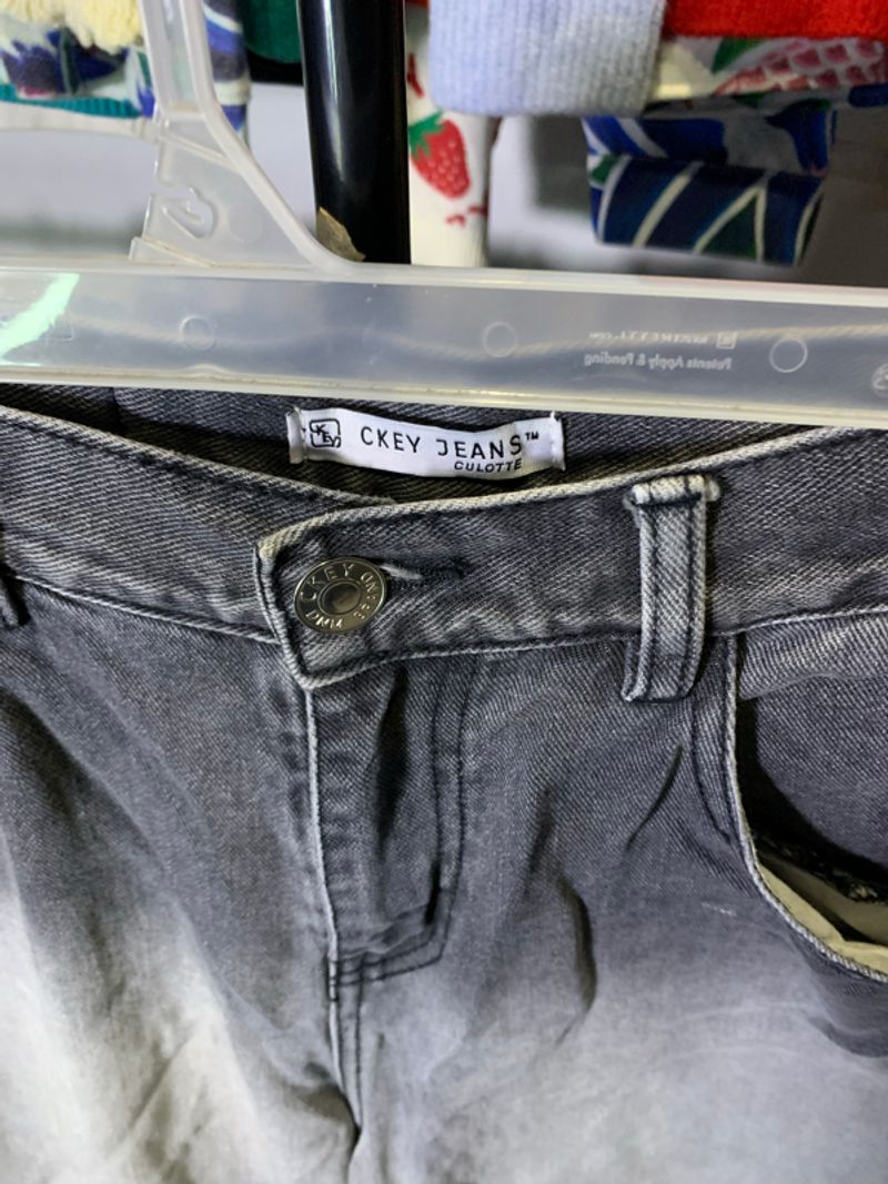 Celana jeans kulot two tone color, foto 2
