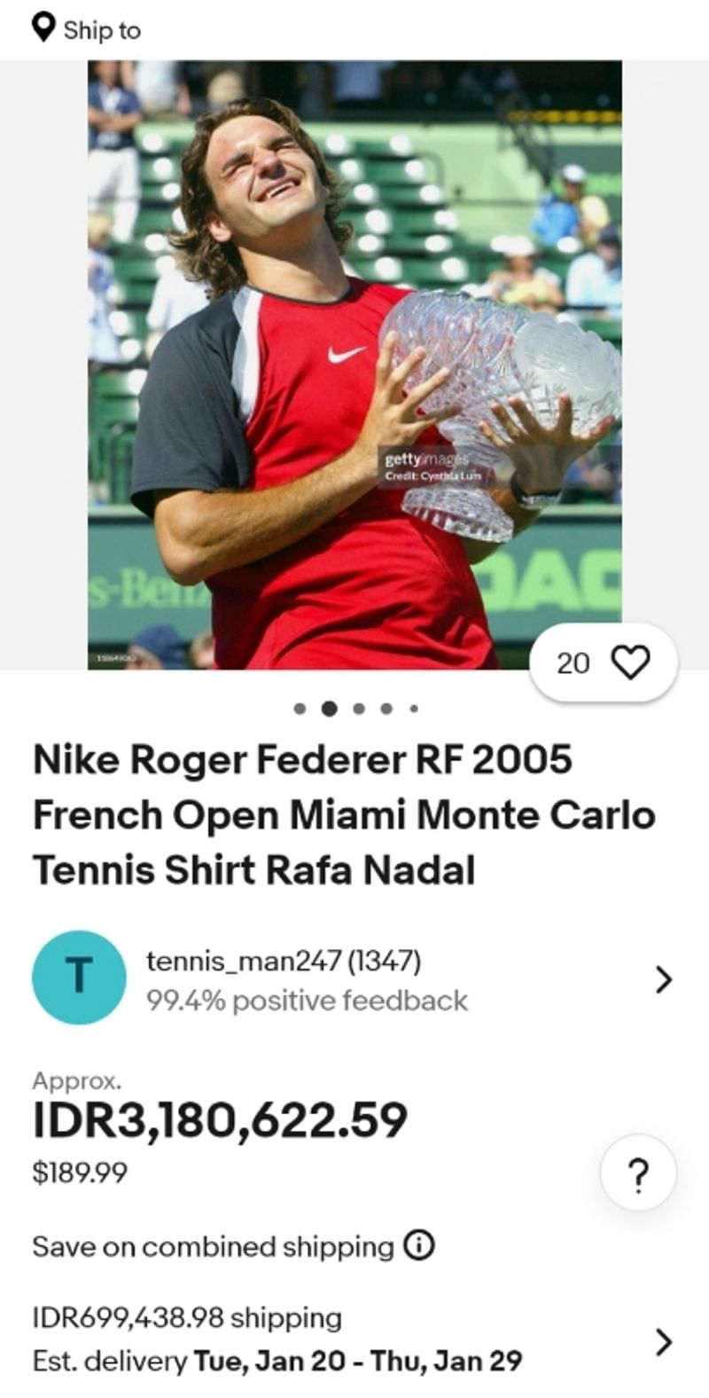 Jersey Nike Rf2005, foto 6