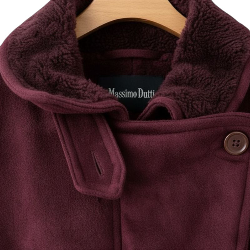 (Woman) Suede Leather Jacket Massimo Dutti, foto 3