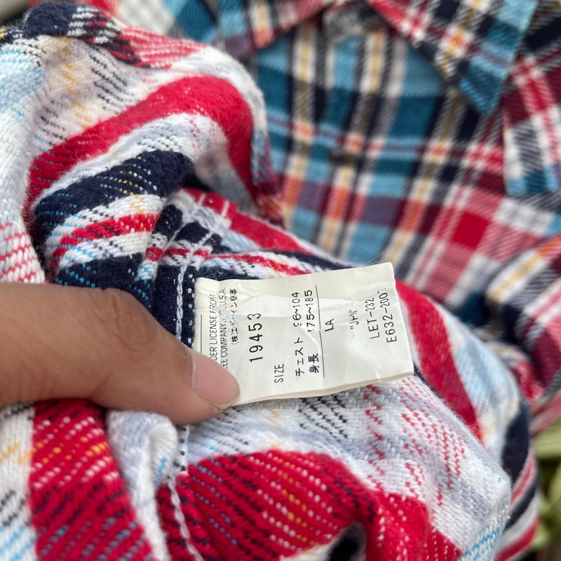 Vintage 80s Lee Wool Buttonup Double Pocket Flannel, foto 7