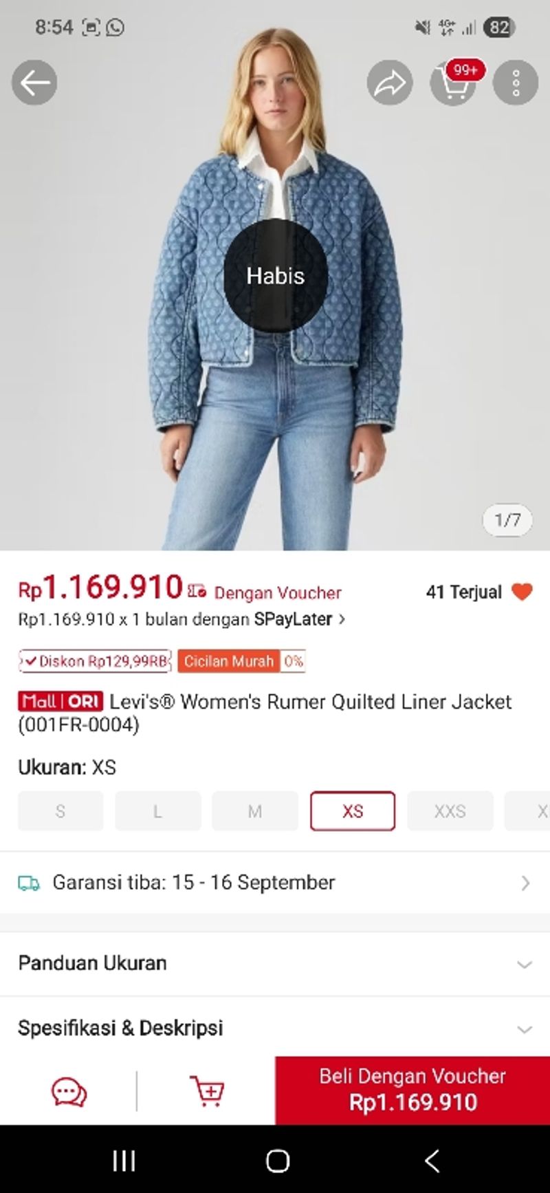 Jaket Jakcket Levis Quilted, foto 3