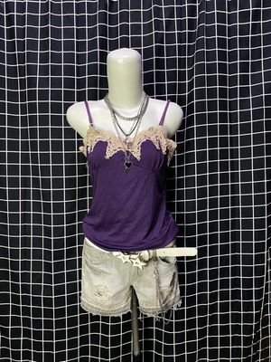 y2k purple tank top