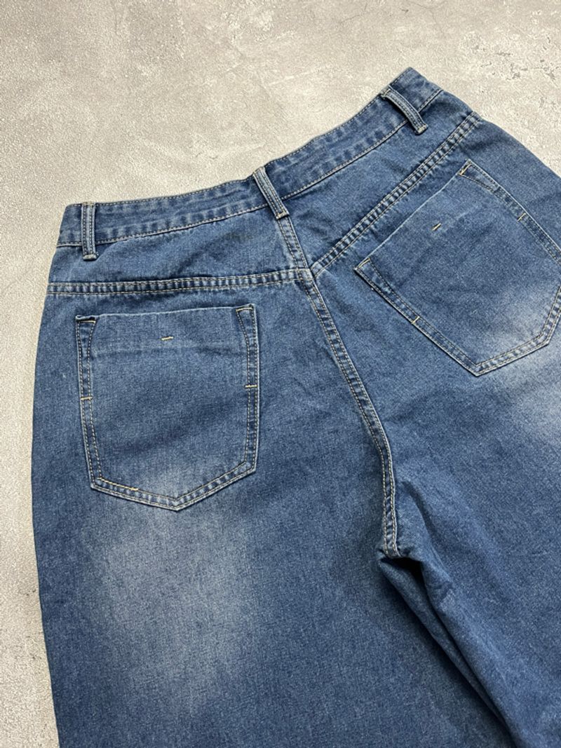 Jorts pants unique blue wash, foto 5