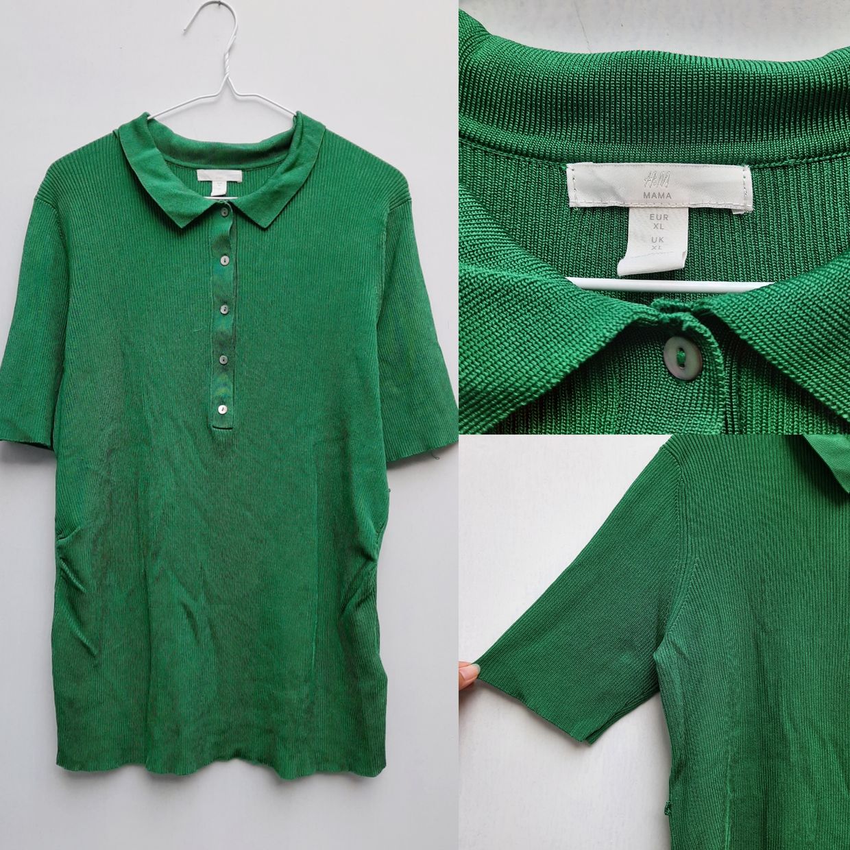 H&M T-shirt Wanita green