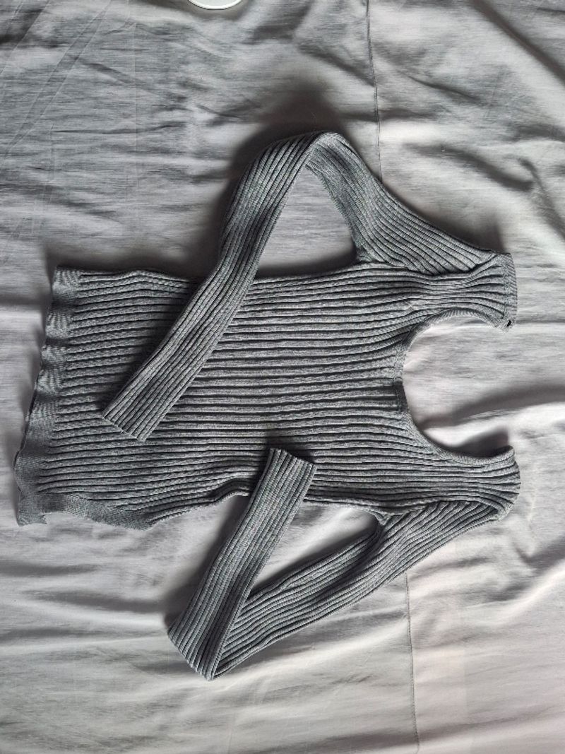 Off shoulder knit long sleeve top, foto 2