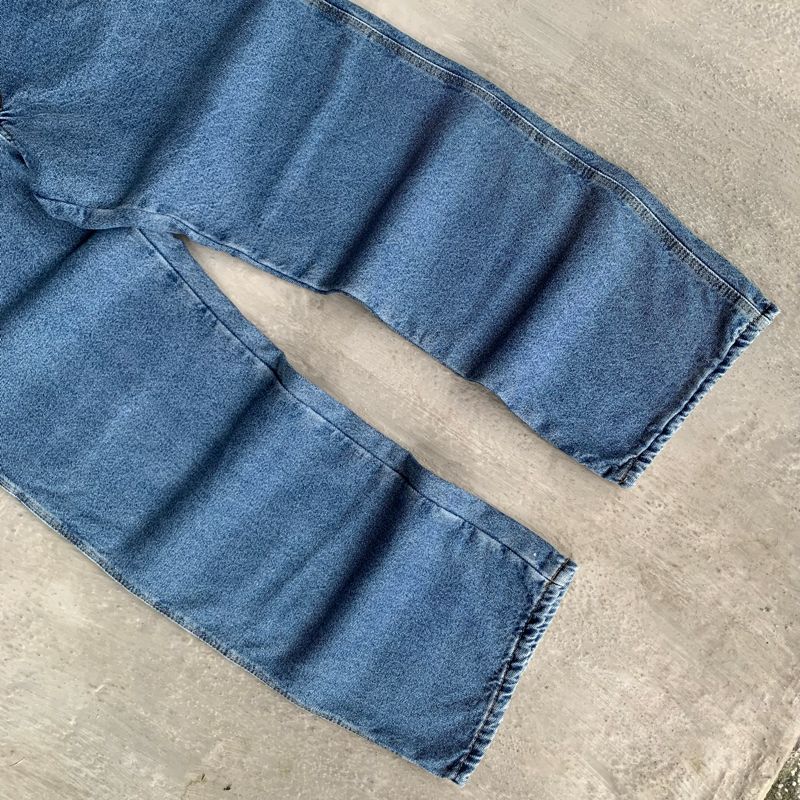 Full blue Carpenter flanel lined, denim work pants, foto 7