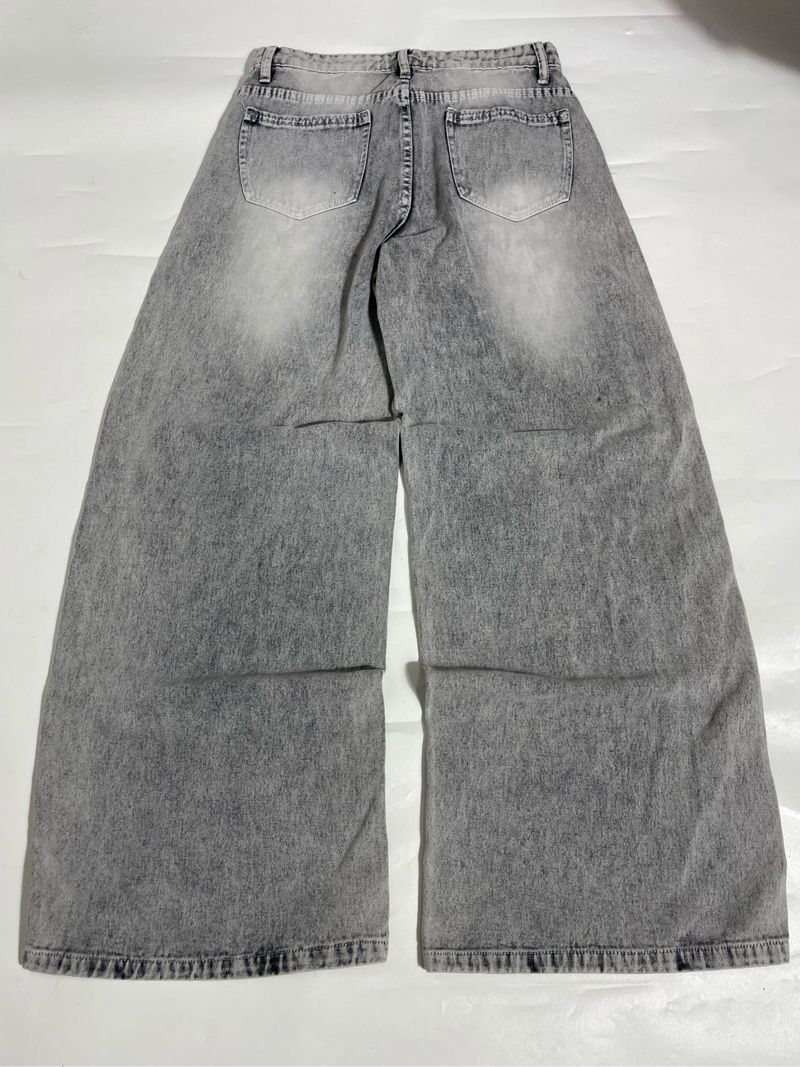Baggy jeans grey wash, foto 6