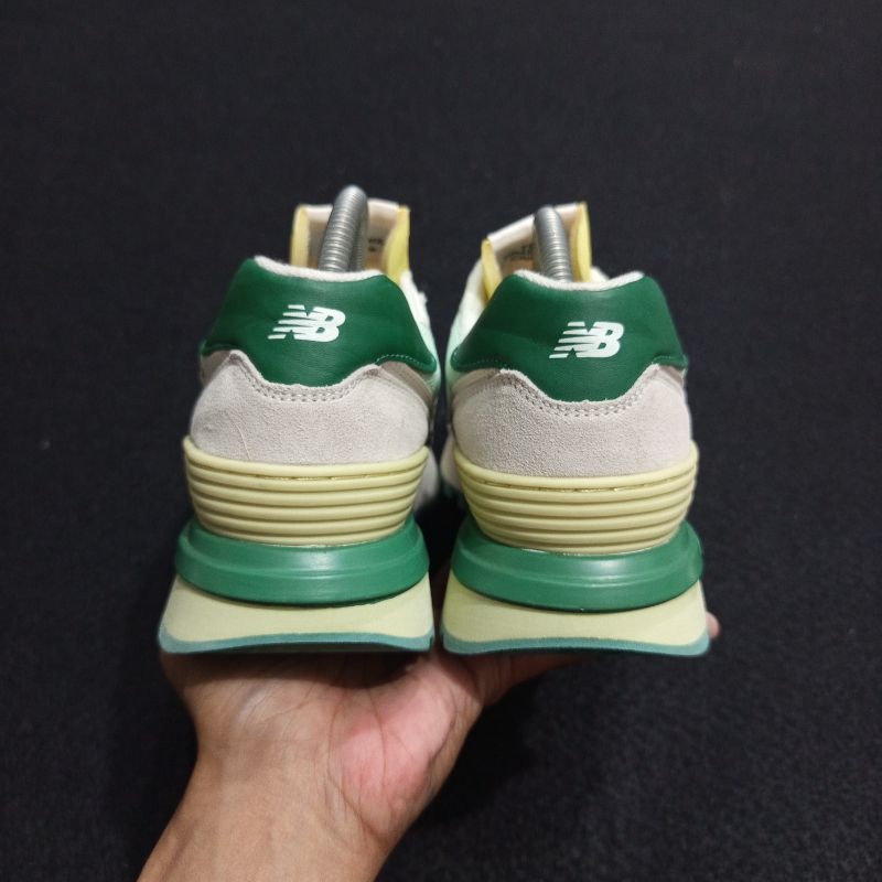 New balance 574 legacy white green square, foto 4