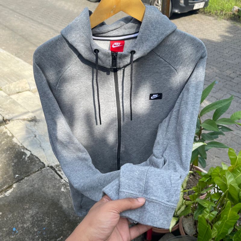Nike Air Eimbordery Boxlogo Gray Tech Zip Up Hoody, foto 2