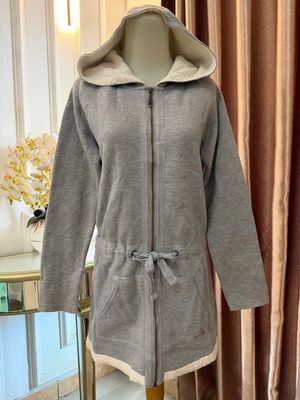 Jeanswest ladies sherpa jacket hoodie long grey