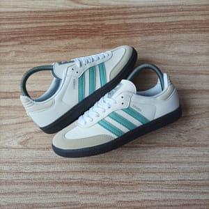 Adidas Indie Casual Sneakers Wanita white green
