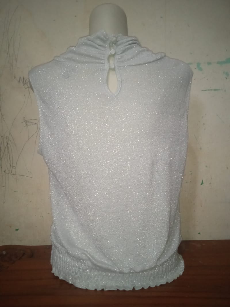 Casual Blouse Wanita silver gray, foto 4