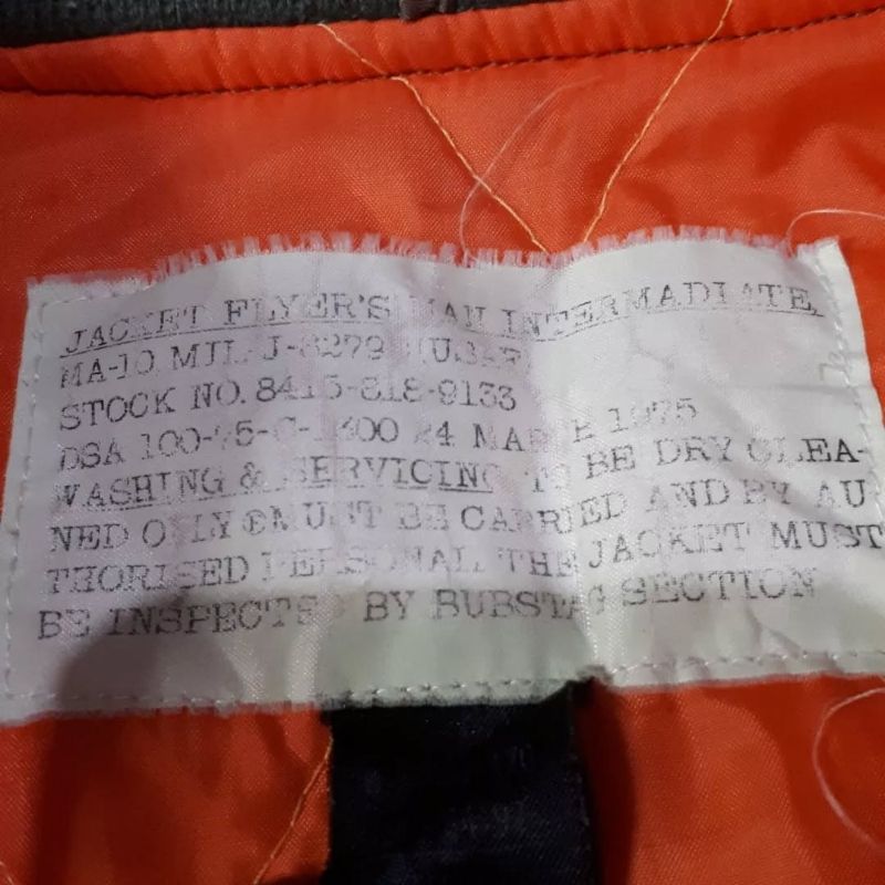 Jaket 1975 US Air Force MA-1 bomber jacket., foto 7