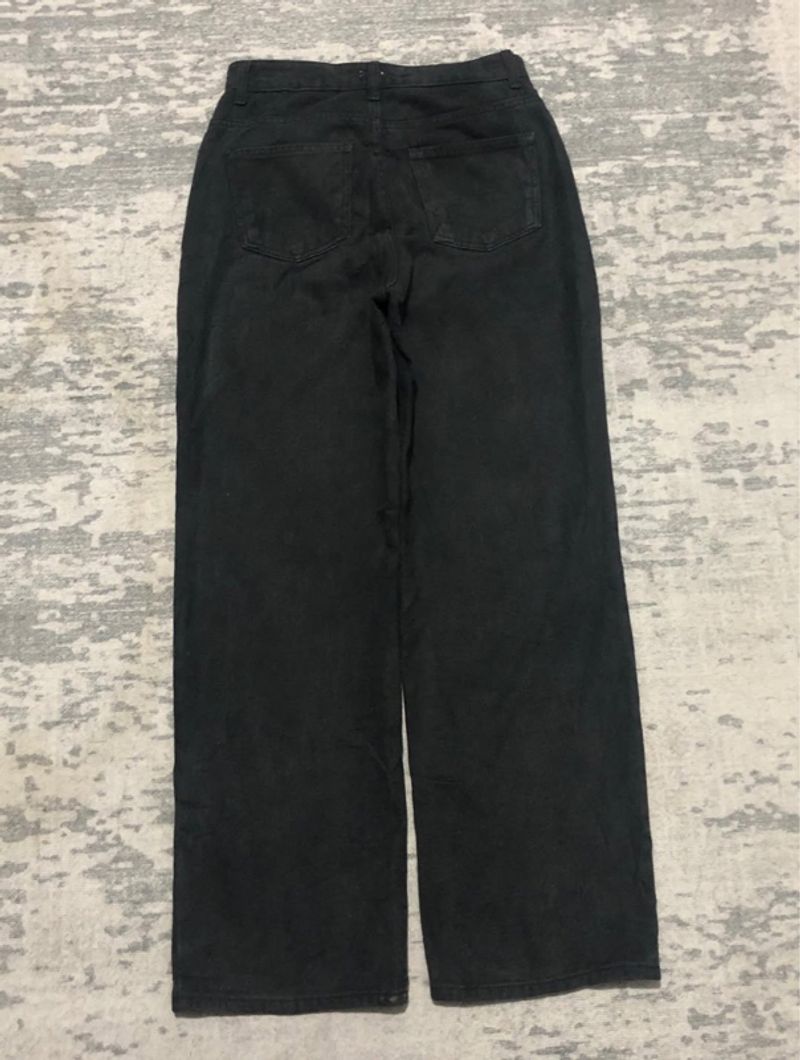 Deep black baggy jeans, foto 9