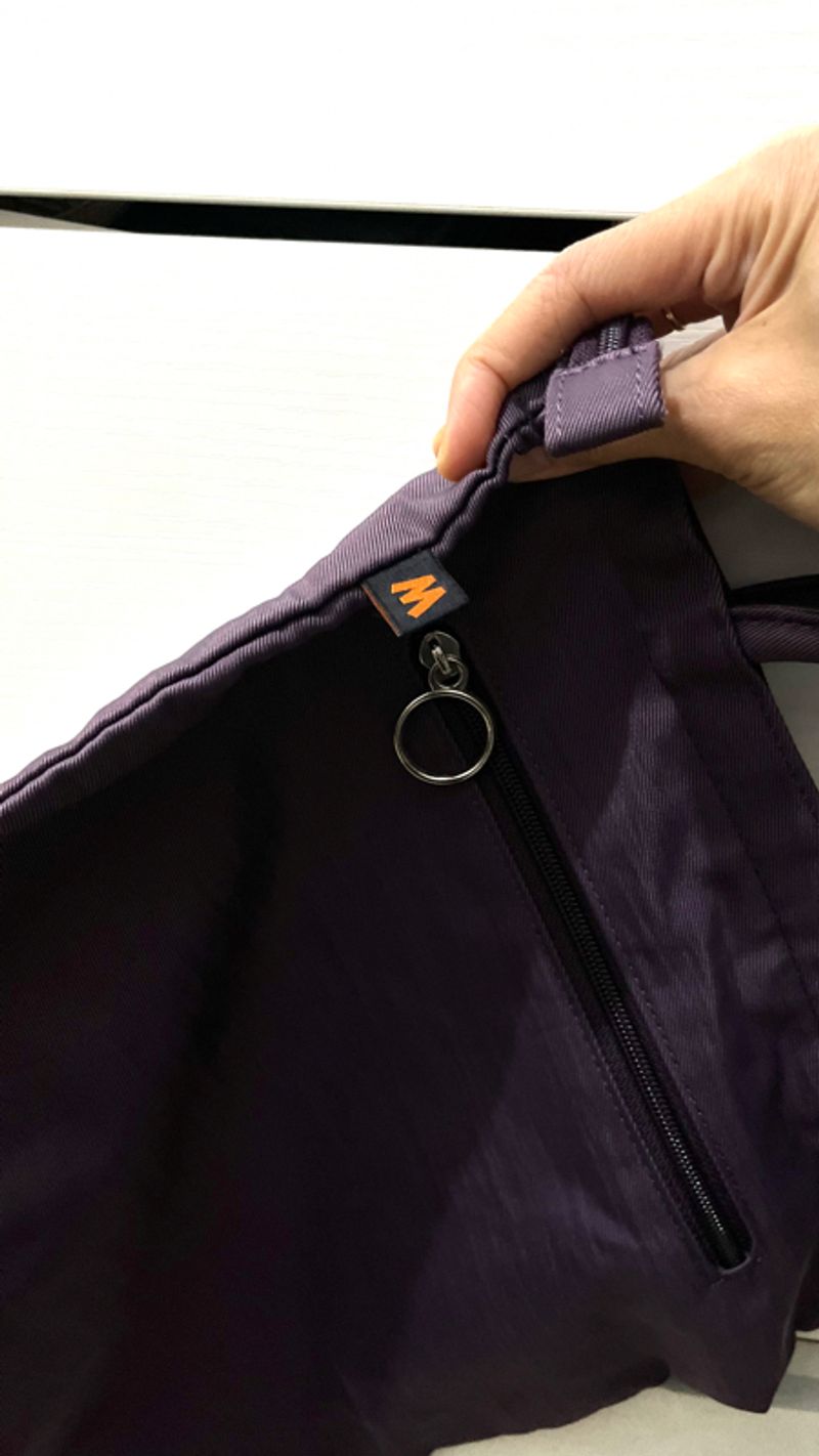 midi purple tote bag, foto 7