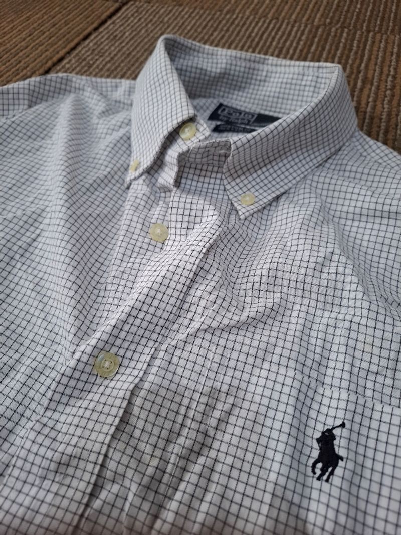 Polo Ralph Lauren white gingham shirt, foto 3