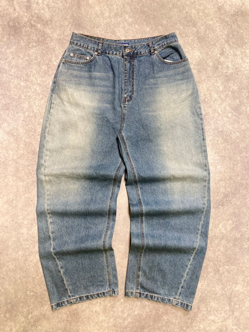 Blue Washed Baggy Jeans, foto 2