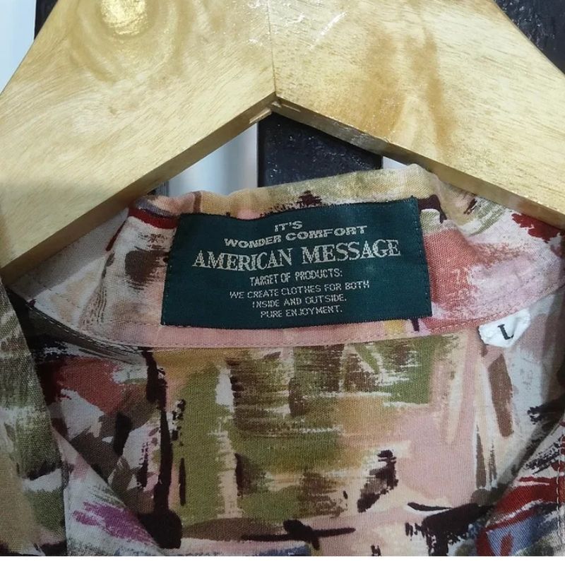 KEMEJA PENDEK AMERICAN MESSAGE, foto 5
