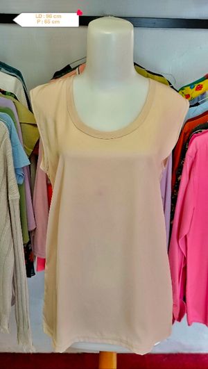 BLOUSE SLEEVELESS NUDE