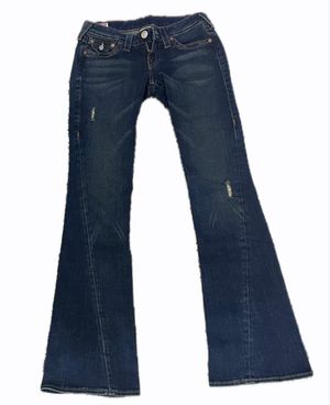Low Rise True Religion Joey flare denim jeans