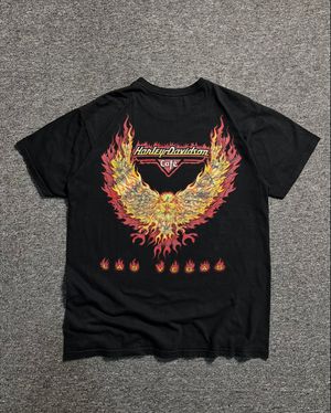 90's Harley Davidson Cafe Soaring Fire Eagle Flames Las Vega