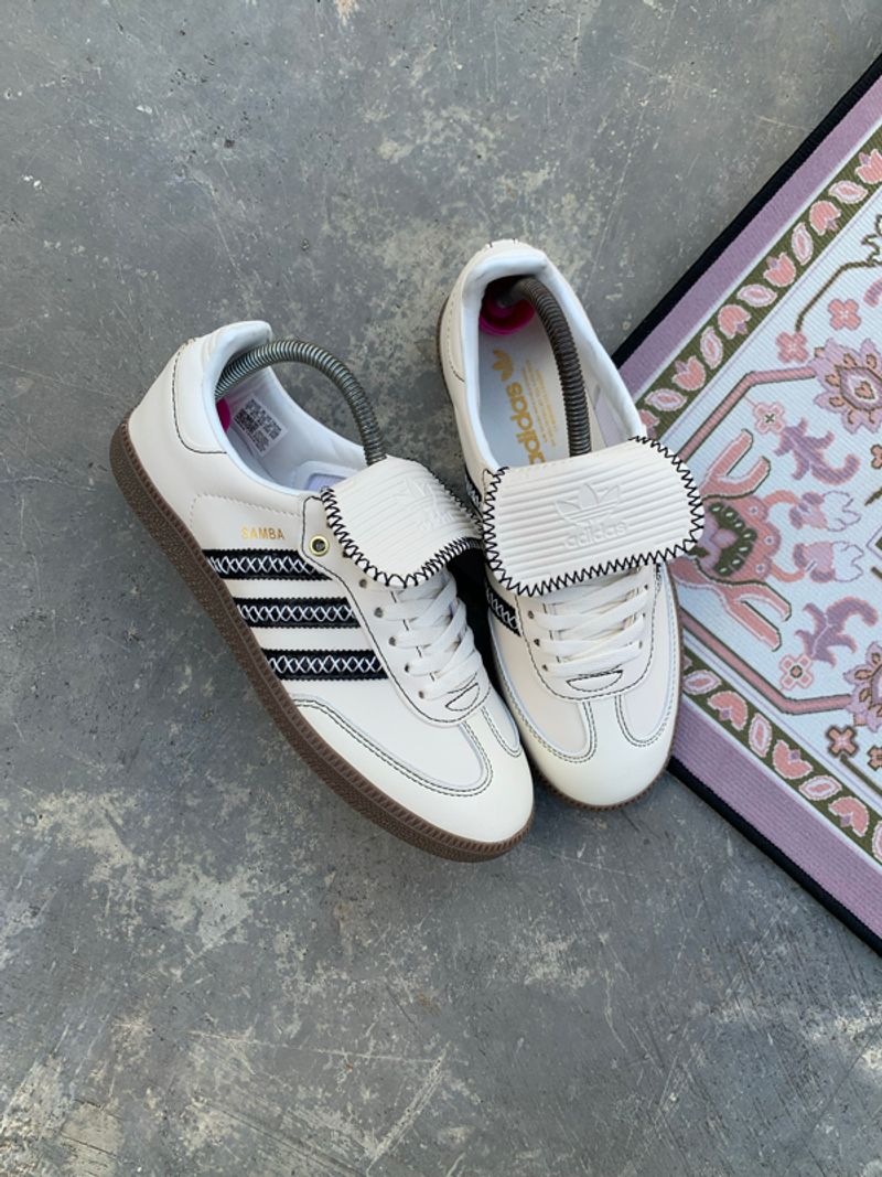 adidas gazelle silver green womens adidas Samba Lt Stitch Off White main image 1