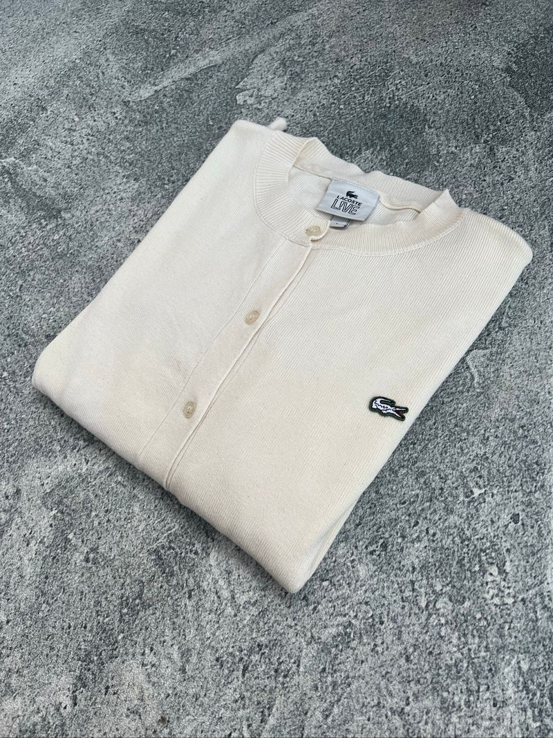 Cardigan Luxury Lacoste Kemeja Basic Wanita, foto 6