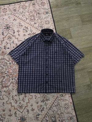 Boxy Shirt plaid short sleeve By CROCODILE