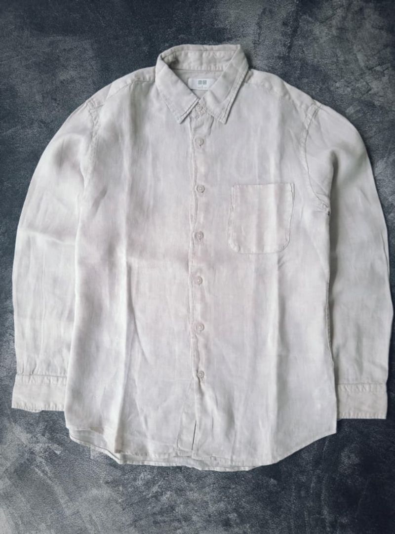 Kemeja Linen Uniqlo, foto 2