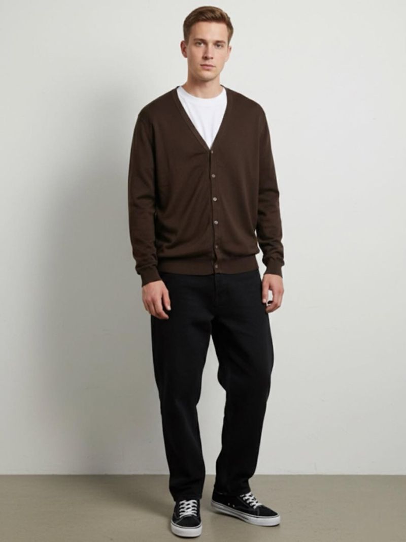 Air Canada Dark Brown Knit Cardigan, foto 2