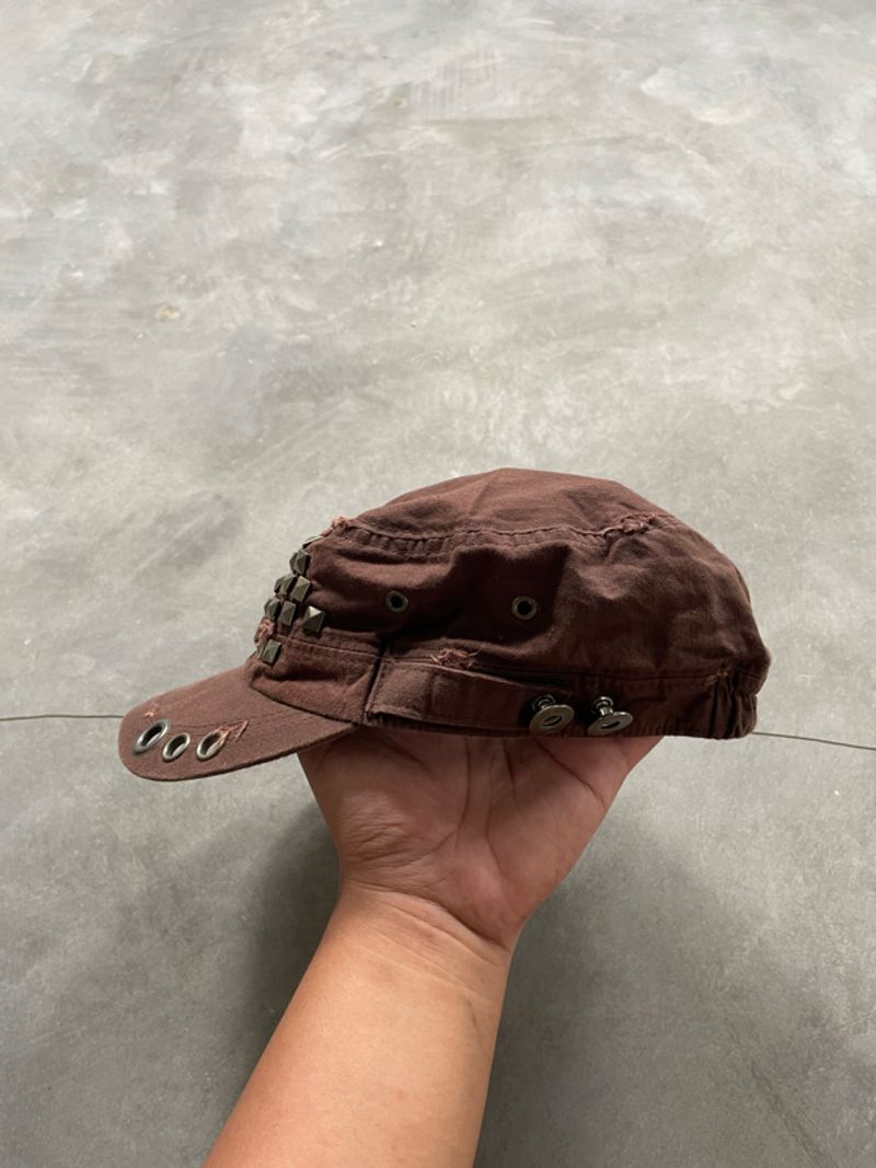 2000’s - Y2k Punk Comando Cap Grunge Emo Studded Distressed, foto 2
