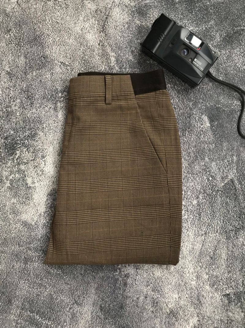 Celana ankle tartan uniqlo, foto 5