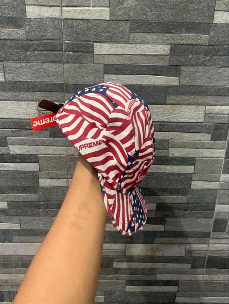 RARE!! Supreme American Flag Camp Cap Ss20, foto 2
