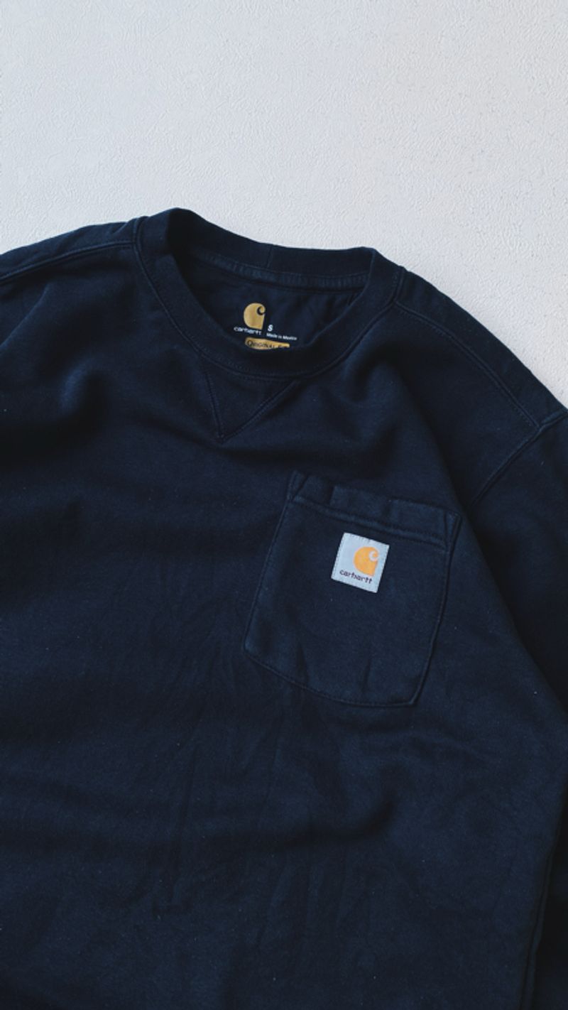 Carhartt Pocket Navy Crewneck, foto 2