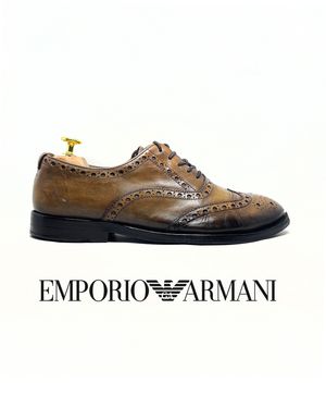 Emporio Armani Brogue Sepatu Wingtip Italy Size 42