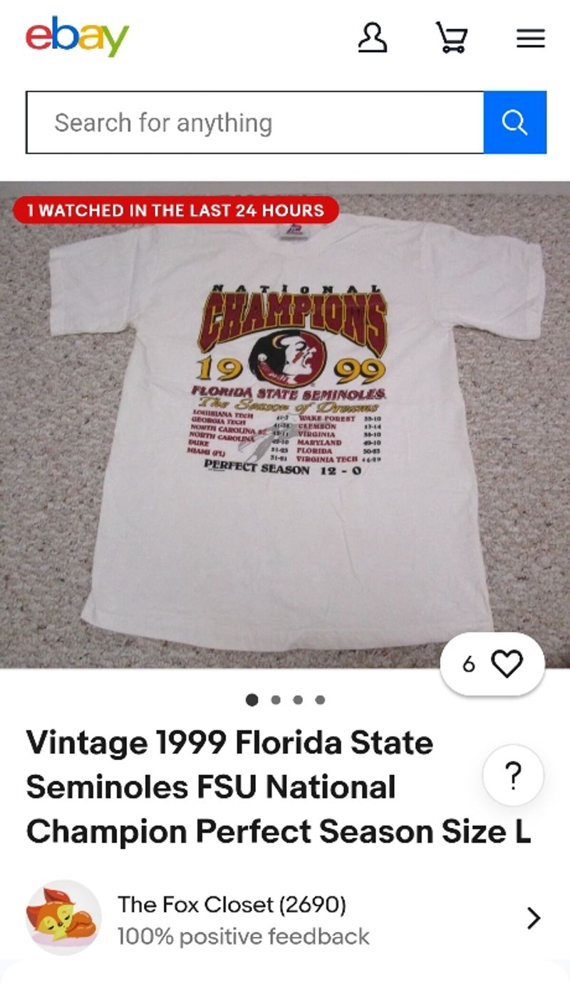Kaos Art Florida State Vintage 90's, foto 5