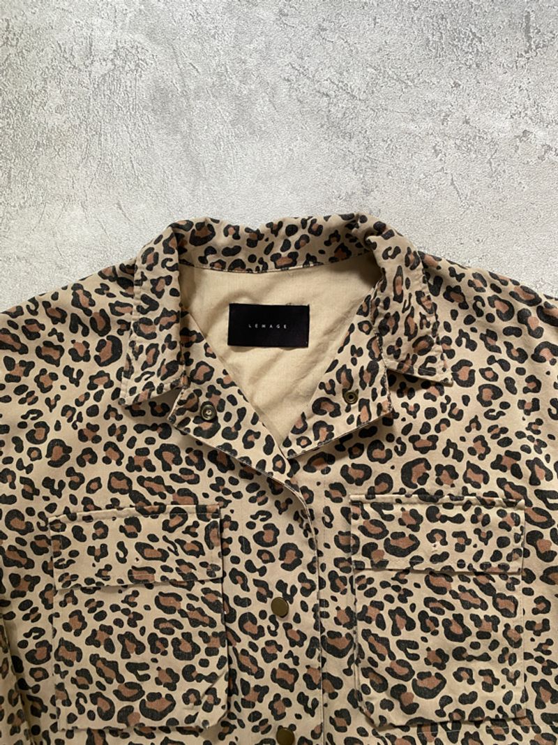 Lemage Parka Leopard Pattern Work Jacket, foto 3