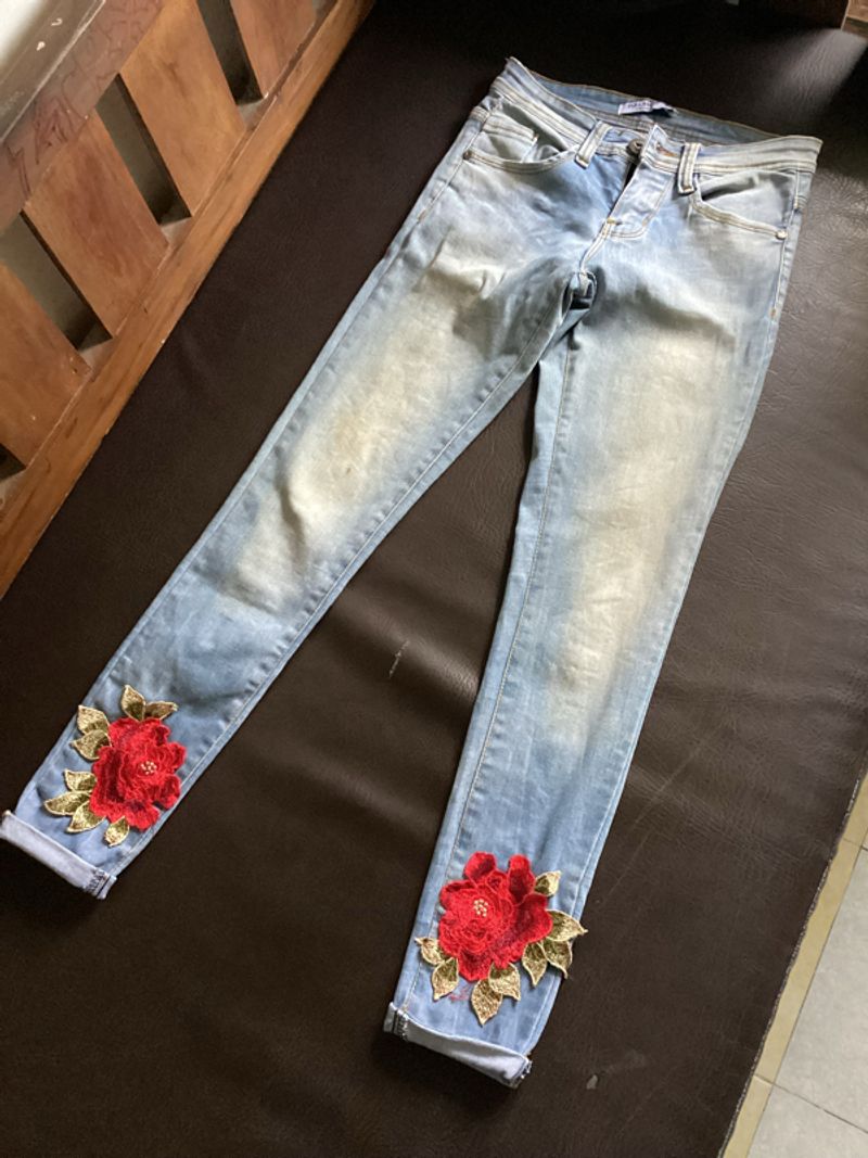 Celana denim pull & b3ar basic Y2k, foto 5