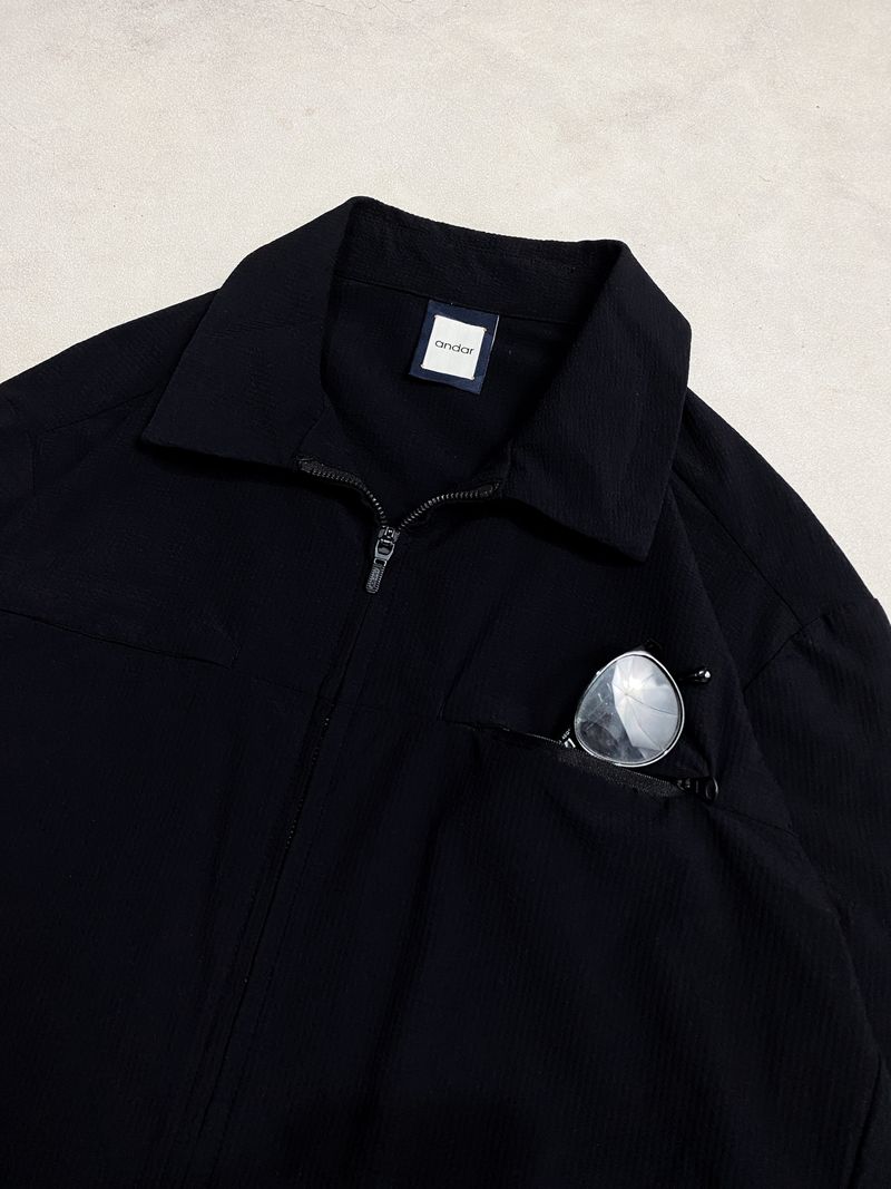 Andar Harrington Casual Work Jacket Boxy Bomber Flight Vtg, foto 4