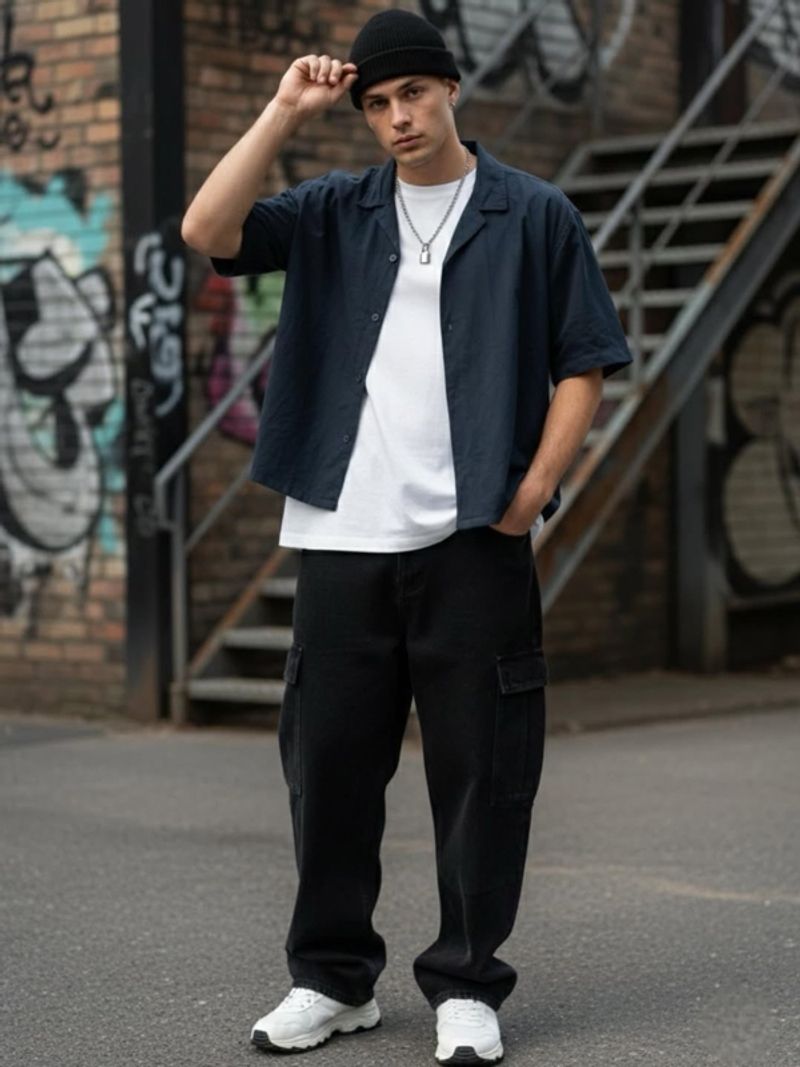 Polham Open Collar Boxy Shirt, foto 3