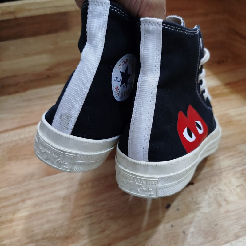 Converse Casual Sneakers Pria white red black, foto 3