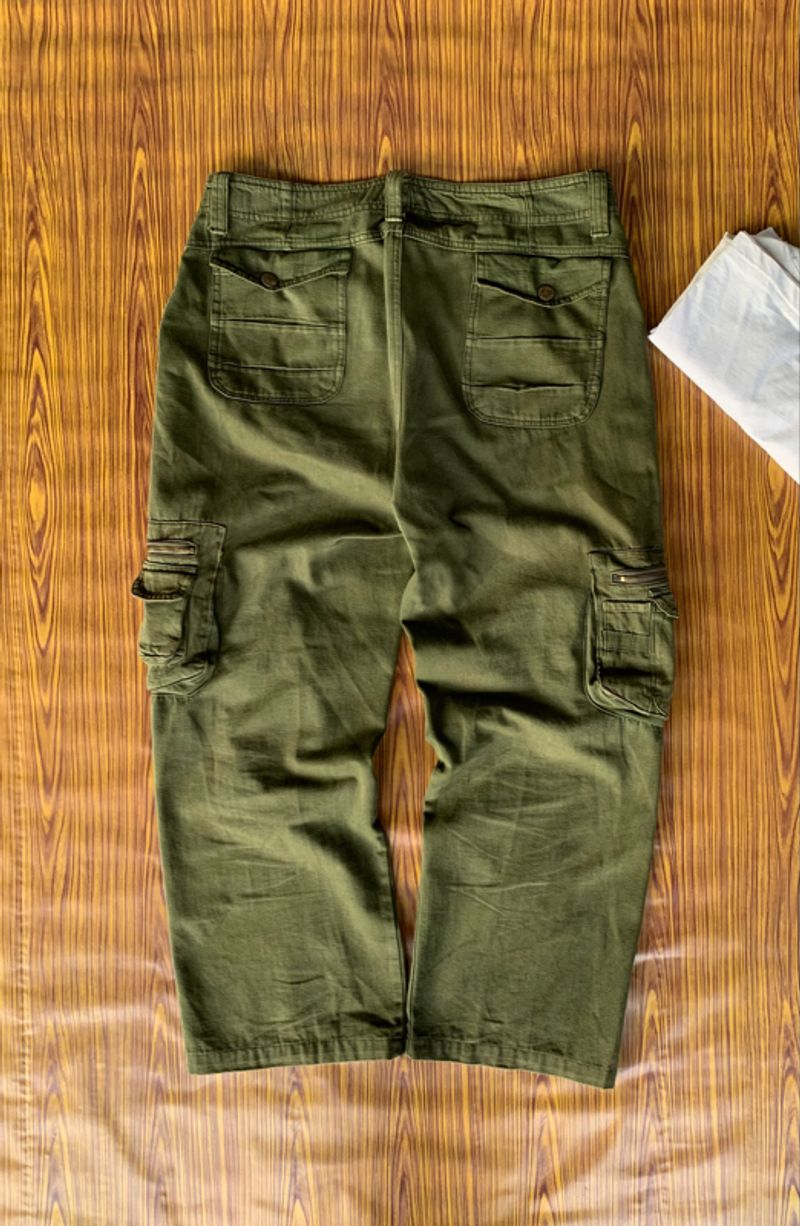 Jeep Cargo Pants Multipocket Green, foto 3