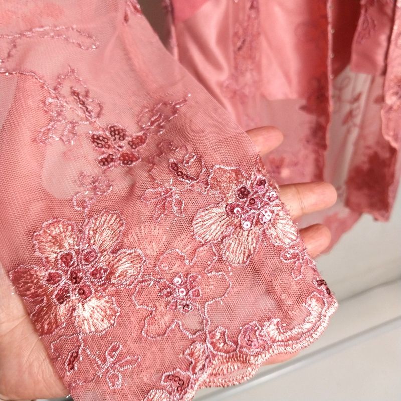 Kebaya Brukat Payet Pink, foto 7